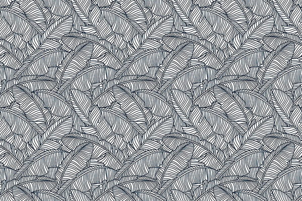 Illustration of palm leaves in black and white decorative vinyl