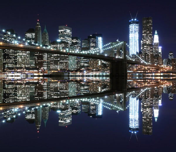 Bridge Lights: Manhattan Illuminated at Dusk