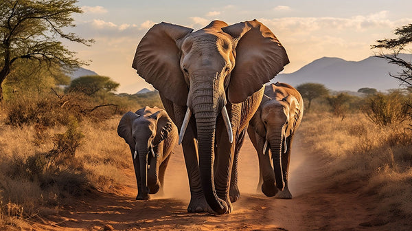 March of the Family in the Land of Elephant