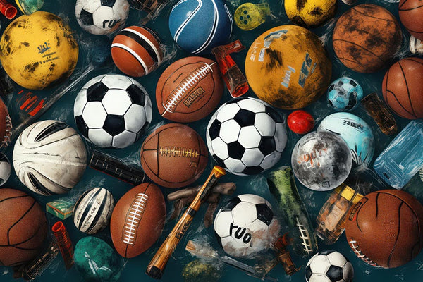 Historical Sports Balls Mosaic