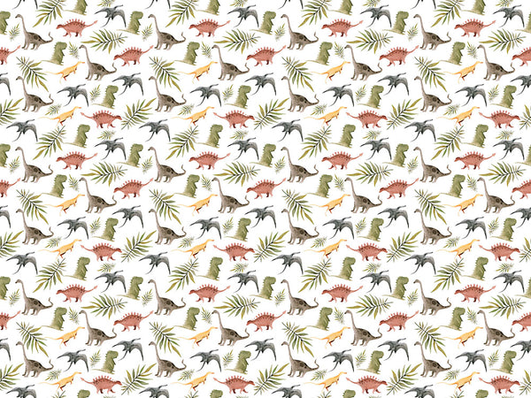 Decorative vinyl wallpaper tiny dinosaurs