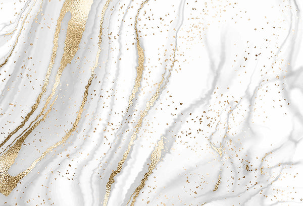 White Marble with Beautiful Golden Nuances