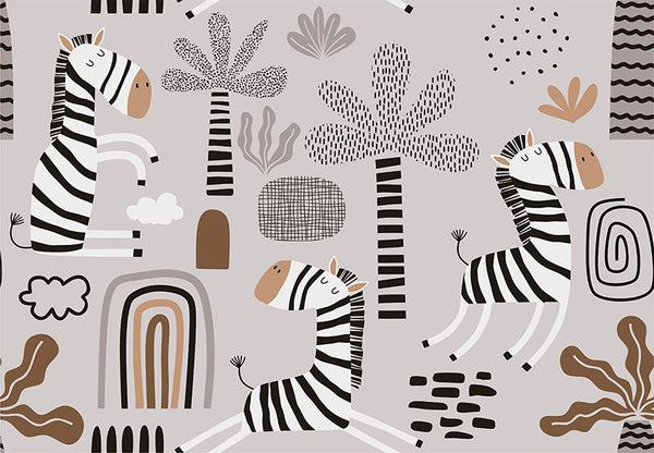 Zebra patterns in earth tones decorative vinyl