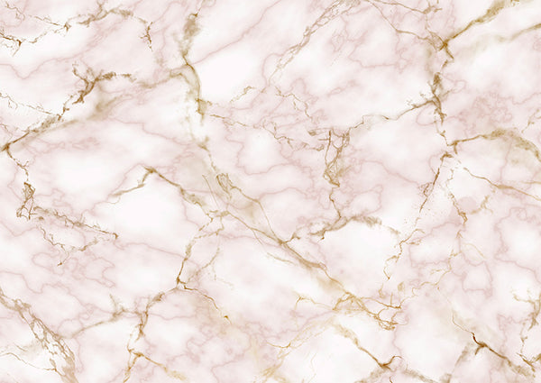 Marble in a light pink tone with decorative vinyl overtones